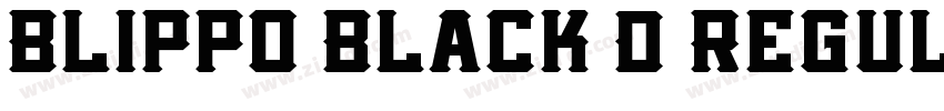 Blippo Black D Regul字体转换